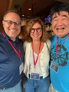 Johnny, Hilary, and Noah at the USA Triathlon conference