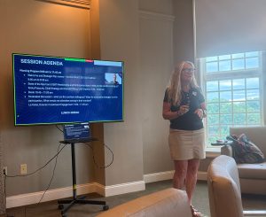 Liz Koller presenting