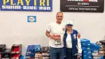 Ahmed Zahar and me at Playtri at the Dallas book tour