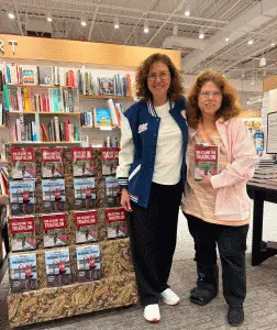 Hilary and Nancy at Huntington Station Book Talk