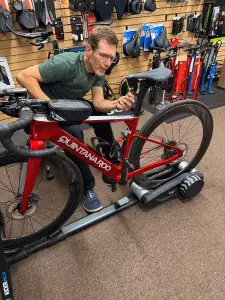 mike fitting my bike