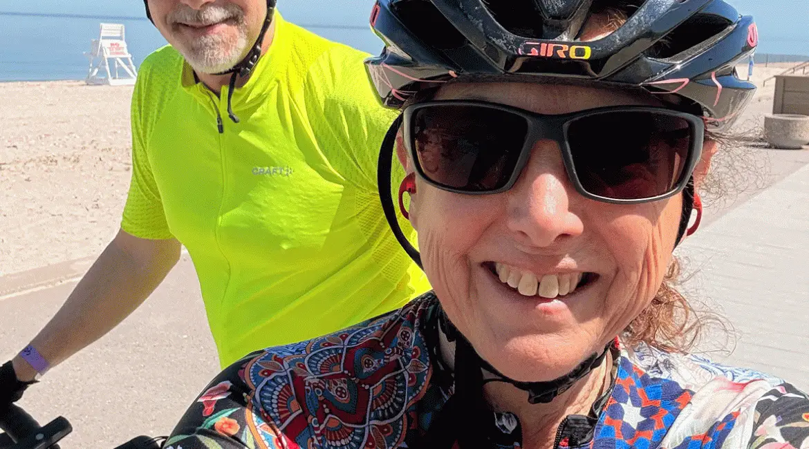 Hilary and Ray at the North Fork Ride