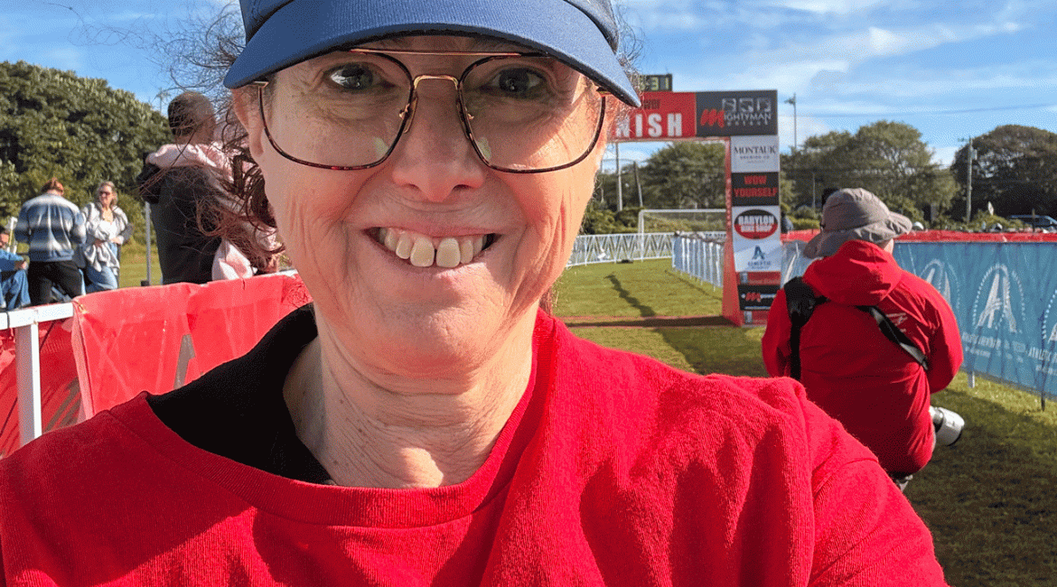 Hilary volunteered at EventPower race