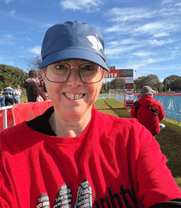 Hilary volunteered at EventPower race